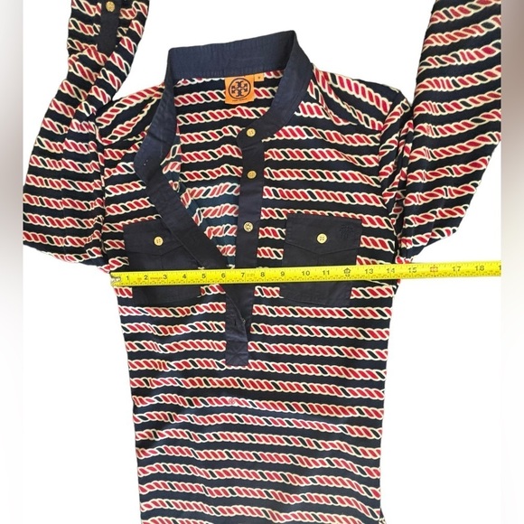 TORY BURCH Striped Mini Dress size: medium - Picture 6 of 11